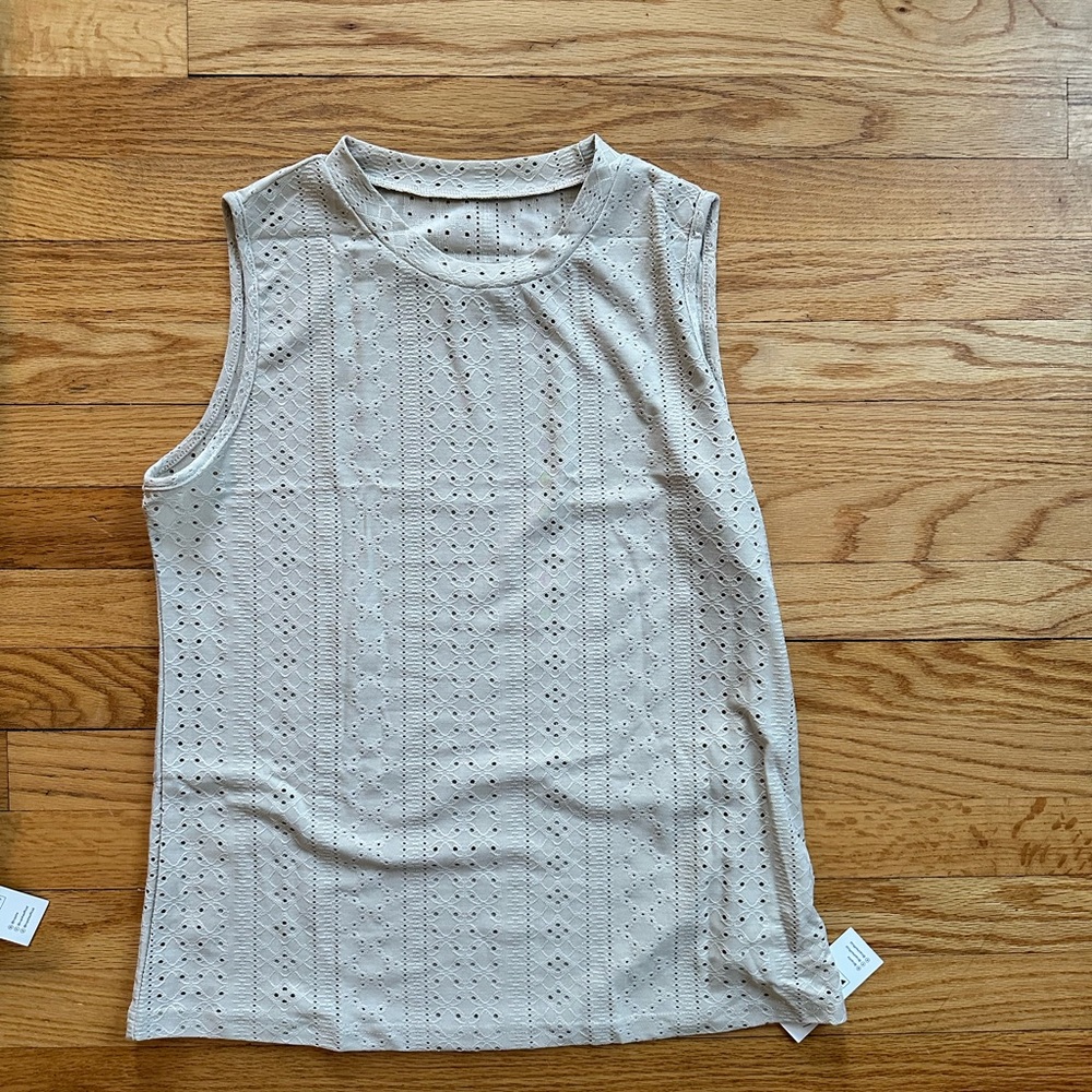 Cupshe Eyelet Tank - Size Medium NWT